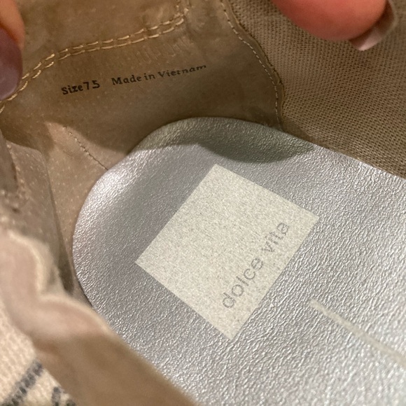 Dolce Vita Womens Andres Suede slip on loafers taupe size 7.5 - Picture 7 of 7